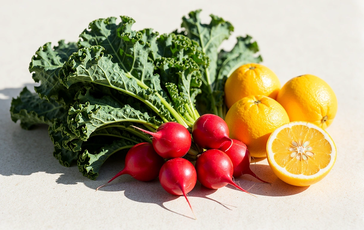 Fresh organic produce for nutritional health